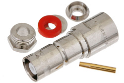 PE4225 - MHV メス コネクタ、クランプ/はんだ接続、RG58、RG55、RG141、RG142、RG223、RG400、RG303、PE-C195、PE-P195、LMR-195