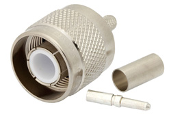 PE4231 - SC オス コネクタ、圧着/はんだ接続、RG55、RG141、RG142、RG223、RG400