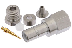 PE4269 - SMB ジャック コネクタ、クランプ/はんだ接続、RG178、RG196