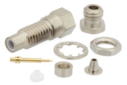 PE4279 - SMC ジャック バルクヘッドマウントコネクタ、クランプ/はんだ接続、RG178、RG196、.177インチD穴