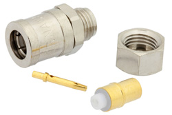 PE4356 - SMB プラグ コネクタ、クランプ/はんだ接続、PE-SR405AL、PE-SR405FL、RG405