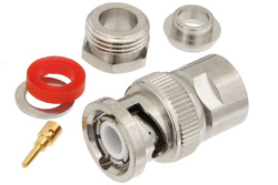 PE4379 - BNC オス コネクタ、クランプ/はんだ接続、RG8X、PE-C240、.240インチ、B7808A、LMR-240