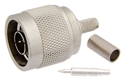 PE44044 - N オス コネクタ、圧着/はんだ接続、PE-C200