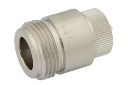 PE44074 - N メス コネクタ、はんだ接続、圧入マウント、ピンターミナル、.500インチ直径