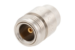 PE44076 - N メス コネクタ、はんだ接続、圧入マウント、ソルダーカップターミナル、.500インチ直径