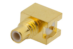 PE44122 - SMC ジャック 直角コネクタ、はんだ接続、表面実装PCB