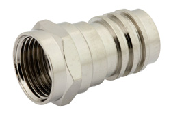 PE44316 - 75 Ω F オス コネクタ、圧着/はんだ接続、RG59、RG62、RG71