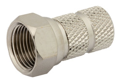 PE44318 - 75 Ω F オス コネクタ、撚り接続、RG59、RG62、RG71