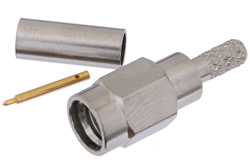 PE44416 - SSMA オス コネクタ、圧着/はんだ接続、RG188-DS、RG316-DS