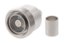 PE44546 - 7/16 DIN メス コネクタ、圧着/はんだ接続、PE-C400、PE-B400、PE-B405、LMR-400、LMR-400-DB、LMR-400-UF