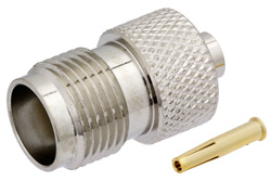 PE44713 - TNC メス コネクタ、はんだ接続、PE-SR402AL、PE-SR402FL、PE-SR402FLJ、PE-SR402TN、RG402