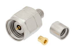 PE44799 - 1.85mm オス プレシジョンコネクタ、クランプ/はんだ接続、PE-047SR、PE-SR047AL、PE-SR047FL