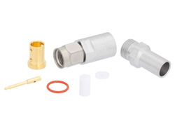 PE44826 - SMA オス プレシジョンコネクタ、クランプ/はんだ接続、PE-P142LL