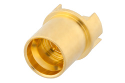 PE44943 - SMP オス フルデテントコネクタ、はんだ接続、.062インチエンドランチPCB