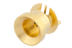 PE44944 - SMP オス スムースボアコネクタ、はんだ接続、表面実装PCB、2点接地