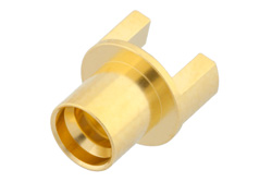 PE44955 - SMP オス フルデテントコネクタ、はんだ接続、エッジランチPCB