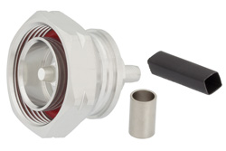 PE44994 - 7/16 DIN オス コネクタ、圧着/はんだ接続、PE-C240、RG8X、.240インチ、LMR-240、LMR-240-DB、LMR-240-UF、B7808A