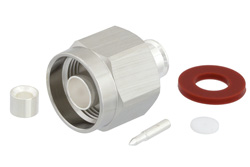 PE45002 - N オス 低PIMコネクタ、はんだ接続、PE-SR402AL、PE-SR402FL、PE-SR402FLJ、PE-SR402TN、RG402