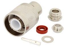 PE4519 - SC オス コネクタ、クランプ/はんだ接続、RG55、RG58、RG141、RG142、RG223、RG303、RG400、PE-C195、PE-P195、LMR-195