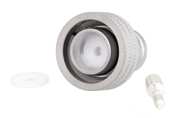 PE45300 - 4.3-10 オス 低PIMプッシュオンコネクタ、はんだ接続、PE-1/2SFHC、IP67準拠