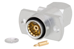 PE45331 - BMA ジャック 直角スライドオンコネクタ、はんだ接続、2ホールパネルマウント、RG405、PE-SR405AL、PE-SR405FL、PE-SR405FLJ