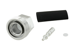 PE45423 - 7/16 DIN メス コネクタ、はんだ接続、SPP-250-LLPL、低PIM