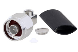 PE45428 - N オス 直角コネクタ、はんだ接続、SPP-250-LLPL、低PIM