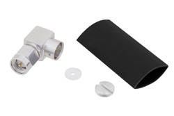 PE45434 - SMA オス 直角コネクタ、はんだ接続、SPP-250-LLPL、低PIM