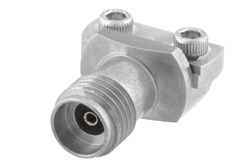 PE45470 - 2.92mm メス コネクタ、クランプ/はんだ(キャプティブ端子)接続、エンドランチPCB、マイクロストリップ/コプラナーランチ, 0.005 インチ