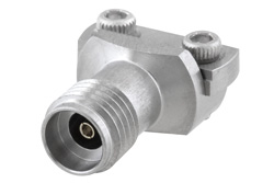 PE45471 - 2.92mm メス コネクタ、クランプ/はんだ(キャプティブ端子)接続、エンドランチPCB、マイクロストリップ/コプラナーランチ, 0.005 インチ