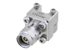 PE45513 - 2.4mm オス コネクタ、クランプ/はんだ(キャプティブ端子)接続、エンドランチPCB、交換可能エンドランチ、標準サイズ