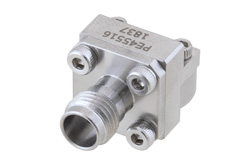 PE45516 - 1.85mm メス コネクタ、クランプ/はんだ(キャプティブ端子)接続、エンドランチPCB、交換可能エンドランチ、薄型