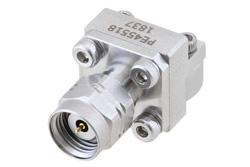 PE45518 - 1.85mm オス コネクタ、クランプ/はんだ(キャプティブ端子)接続、エンドランチPCB、交換可能エンドランチ、薄型