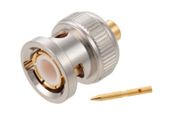 PE4650 - BNC オス コネクタ、はんだ接続、PE-SR402AL、PE-SR402FL、PE-SR402FLJ、PE-SR402TN、RG402