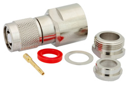 PE4674 - 逆極性 TNC オス コネクタ、クランプ/はんだ接続、PE-B400、PE-B405