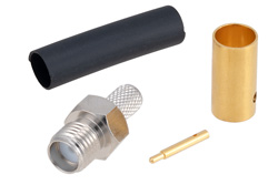 PE4794 - 逆極性 SMA メス コネクタ、はんだ接続、RG58、RG55、RG141、RG142、RG223、RG400