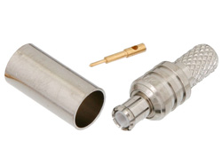 PE4880 - MCX プラグ コネクタ、圧着/はんだ接続、RG58