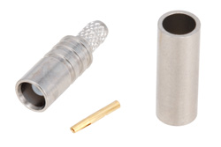 PE4885 - MCX ジャック コネクタ、圧着/はんだ接続、RG188-DS、RG316-DS