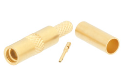 PE4901 - MMCX ジャック コネクタ、圧着/はんだ接続、RG174、RG316、RG188、.100インチ、PE-B100、PE-C100、LMR-100