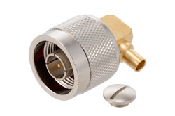 PE4936 - N オス 直角コネクタ、はんだ接続、PE-SR402AL、PE-SR402FL、RG402