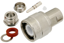 PE4952 - C オス コネクタ、クランプ/はんだ接続、RG59、RG62、RG71