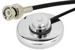 PE51022-6 - NMOマグネチックマウント; DC - 2400 MHZ;12フィートRG58同軸ケーブル付き; ケーブル終端はBNCプラグコネクタ