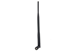 PE51071 - ラバーダック デュアルバンド, 220mm, 逆極性 TNCオス, 2400-2483 MHz | 5150-5850 MHz, 7 dBi (終息品)