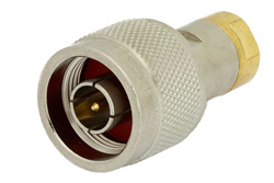 PE6047 - 0.5 W RF ロード最大 1,000 MHz、75 Ω、N オス、ニッケルメッキ真鍮