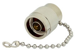 PE6075 - 2 W RF ロード鎖付最大 18 GHz、N オス、ニッケルメッキ真鍮