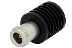 PE6102 - 10 W RF ロード最大 18 GHz、N メス、黒色 陽極酸化アルミヒートシンク