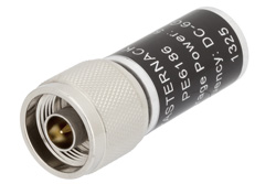 PE6186 - 5 W RF ロード最大 6 GHz、N オス、アルミニウム