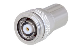 PE6TR016 - 2 W RF ロード最大 6 GHz、逆極性、TNC オス、トリメタルメッキ真鍮