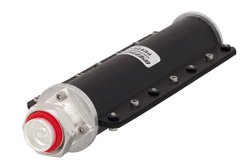 PE6TR1025 - 40 W RF ロード最大 2.7 GHz、7/16 DIN オス、黒色陽極酸化アルミニウム