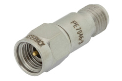 PE7046-3 - 3 dB 固定減衰器、2.92mm オス 〜 2.92mm メス、防錆処理ステンレス鋼、0.5 W、最大 40 GHz